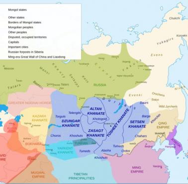 Mapa Azja Północnej z 1636 roku