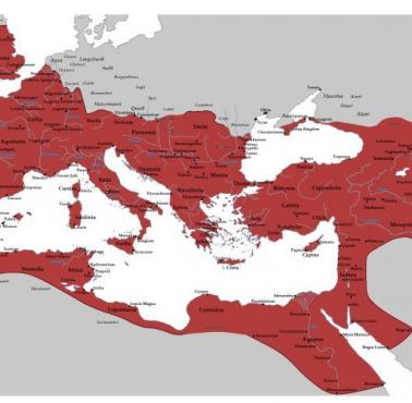 Zasięg Imperium Rzymskiego w 117 roku n.e.