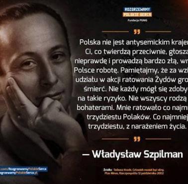 Bohater filmu "Pianista" Władysław Szpilman o Polakach