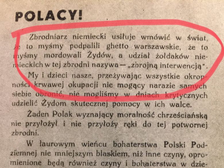 Polacy, odezwa z 1943 roku