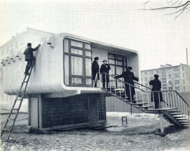 Eksperymentalny dom z tworzywa sztucznego, Leningrad, ZSRR, 1961