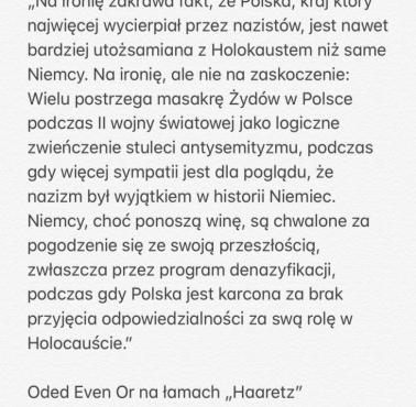 Osamotniony w Izraelu głos rozsądku w obronie Polski w izraelskim piśmie Haaretz