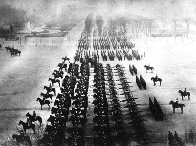 Niemiecka parada zwycięstwa w Paryżu, 1871
