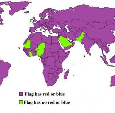9 krajów na świecie bez czerwonego i niebieskiego koloru na fladze
