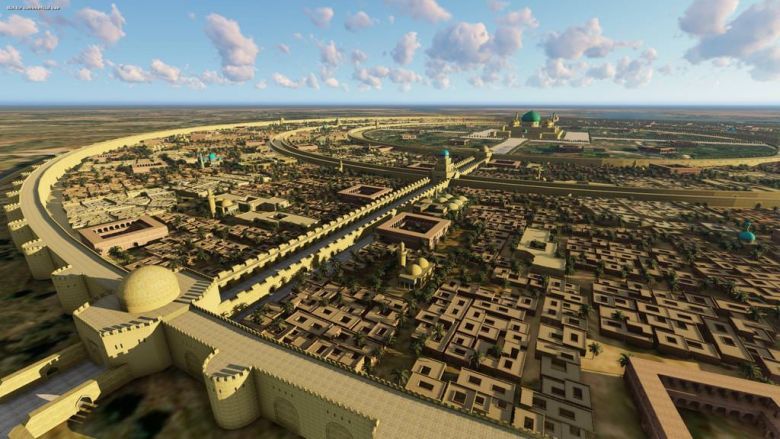 Model 3D Bagdadu około VIII wieku, Irak