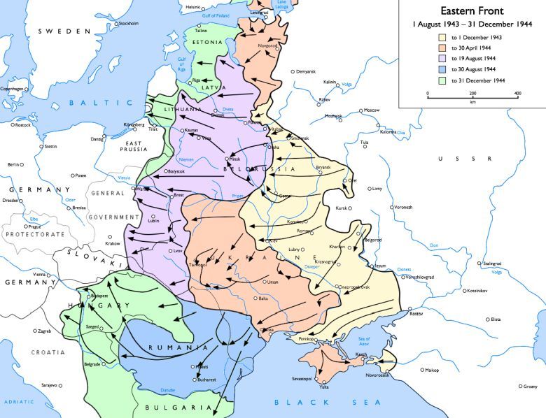Postępy radzieckie na froncie wschodnim II wojny światowej w latach 1943-1944
