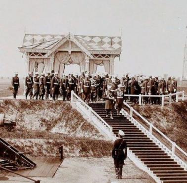 Car Mikołaj II wizytuje Fort Służew, W-wa, 1897