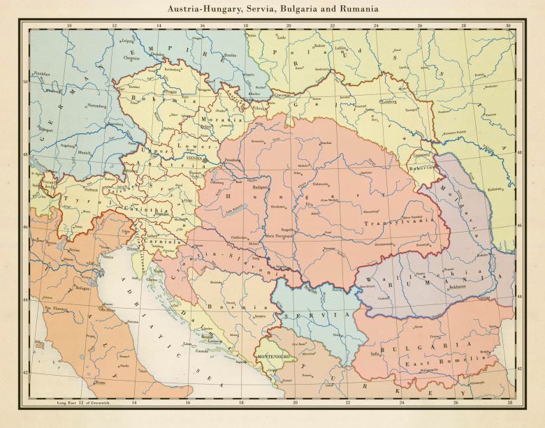 Europa Środkowa w 1900 roku