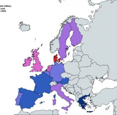 Wsparcie dla wojny w Iraku w 2003 roku w poszczególnych państwach Europy Zachodniej