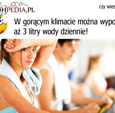 Jak dużo można wypocić wody?