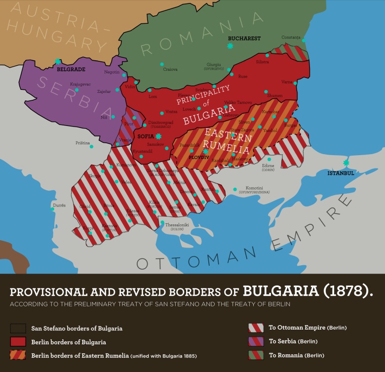 Bułgaria zgodnie z traktatem z San Stefano i traktatem berlińskim. Bułgarska polityka zagraniczna w latach 1879-1944 ...