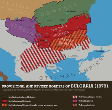 Bułgaria zgodnie z traktatem z San Stefano i traktatem berlińskim. Bułgarska polityka zagraniczna w latach 1879-1944 ...