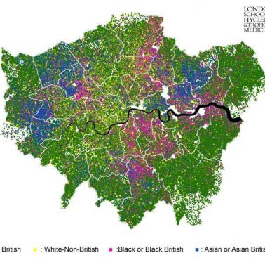 Etniczna mapa Londynu