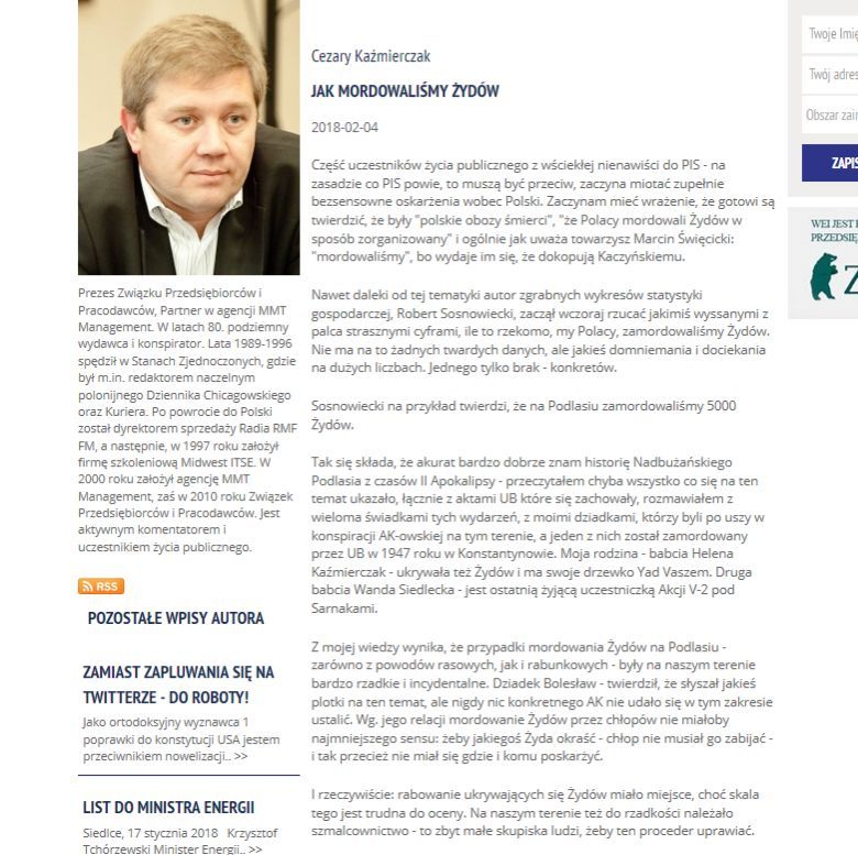 Cezary Kaźmierczak JAK MORDOWALIŚMY ŻYDÓW