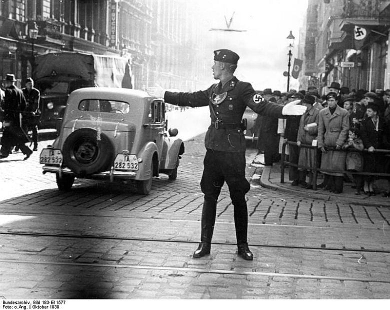 Niemiecka policja drogowa, Poznań, październik 1939