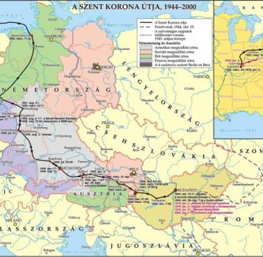 Transport regaliów koronnych Węgier pod koniec wojny i ich powrotu, 1944-2000