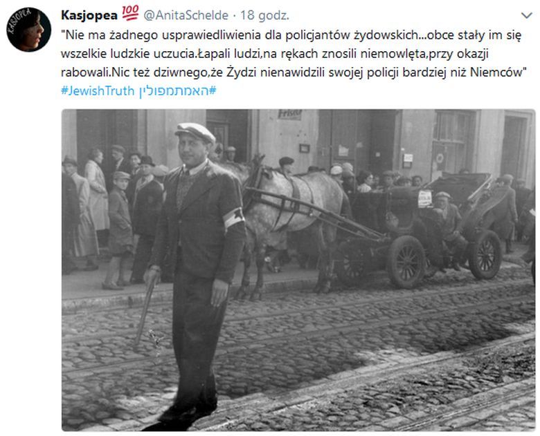 Nie ma żadnego usprawiedliwienia dla policjantów żydowskich...obce stały im się wszelkie ludzkie uczucia.Łapali ludzi ...