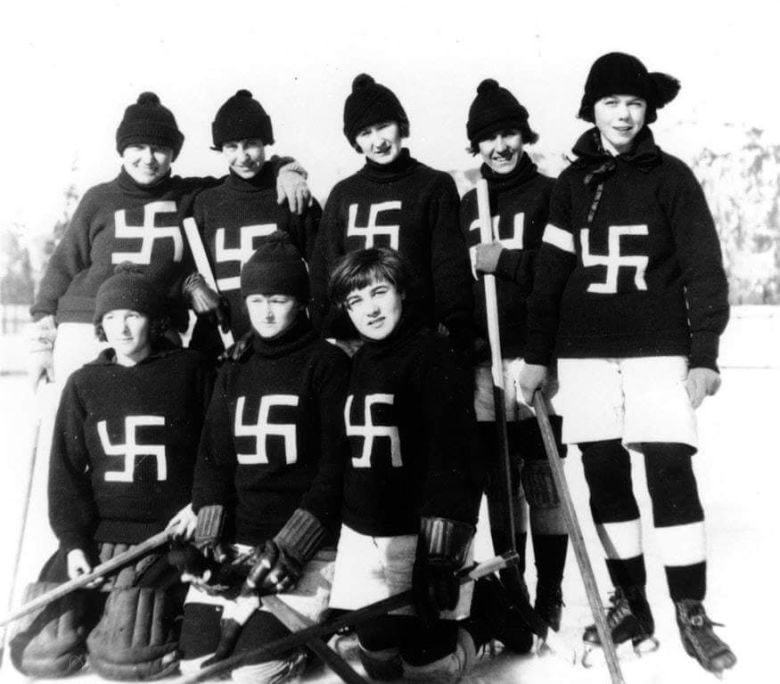 Kanadyjski, kobiecy klub hokejowy Fernie Swastikas, 1922