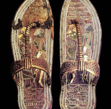 Sandały faraona Tutanchamona (ur. ok. 1342–39 p.n.e., zm. 1323 p.n.e.) 
