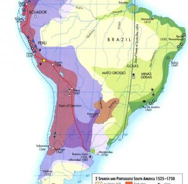 Kolonizacja Ameryki Południowe w XVI-XVIII wieku
