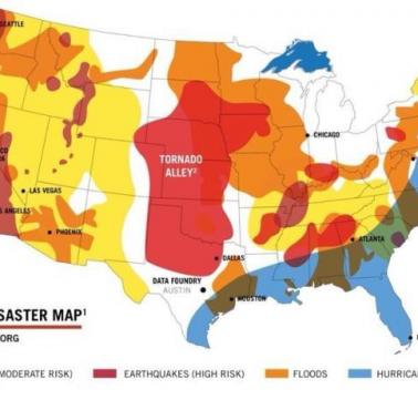 Mapa klęsk żywiołowych USA