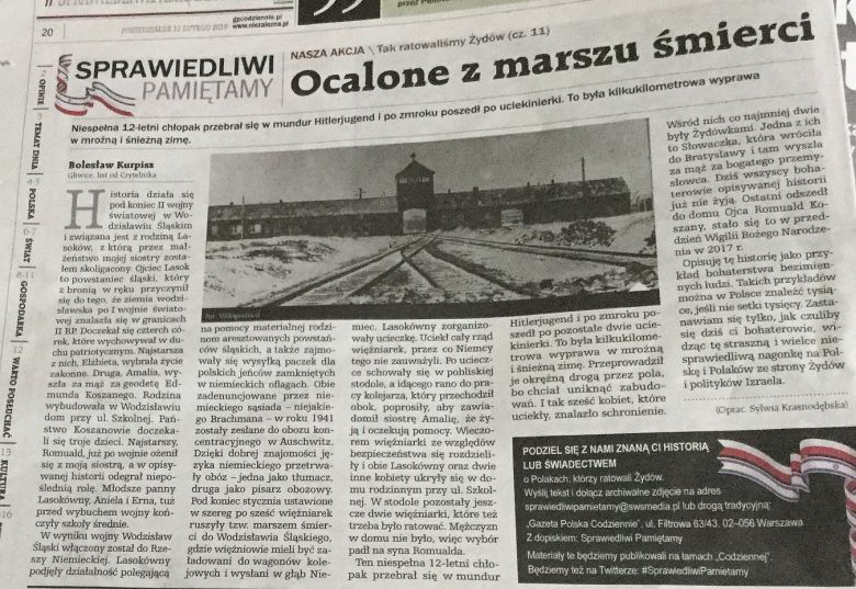 12 letni polski chłopiec przebrał się w mundur Hitlerjugend, aby uratować więźniarki Auschwitz 