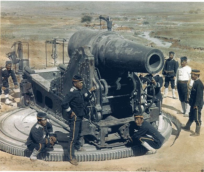 Baby Osaka - haubica kal. 280 mm służąca do ostrzału Fortu Północnego podczas wojny japońsko-rosyjskiej, 1905