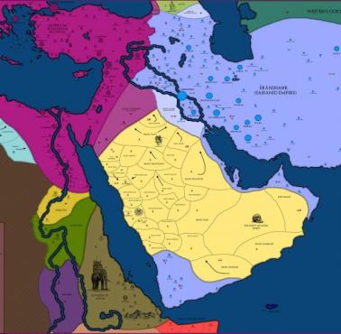 Jak wyglądał Bliski Wschód przed pojawieniem się islamu, 600 rok