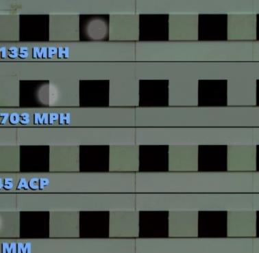 Z jaką prędkością poruszają się pociski Barrett.416, AK-47, .45 ACP, 9MM (wideo slow motion HD)