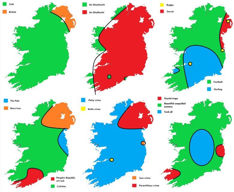 6 sposobów na podział Irlandii