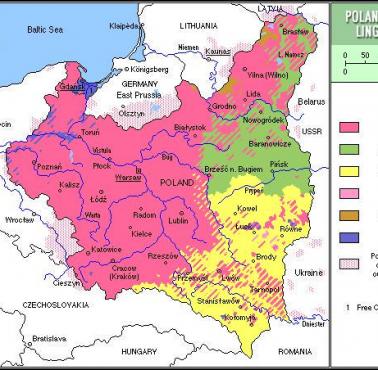 Mapa etniczna Polski (II RP), 1931