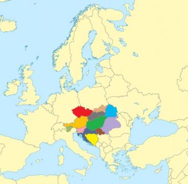 Granice Austro-Węgier w porównaniu do dzisiejszych granic