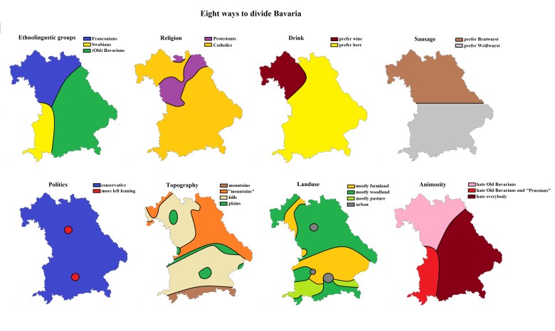 Osiem sposobów podziału Bawarii