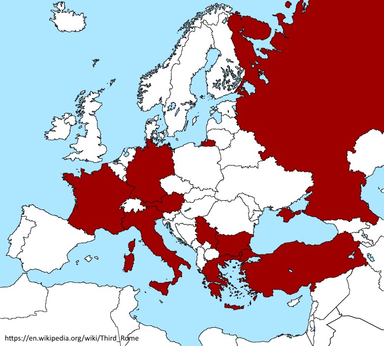 Kraje, które w pewnym momencie twierdziły, że są następcą Rzymu