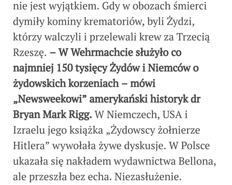 Około 150 tysięcy Żydów służyło w hitlerowskim Wehrmachcie 