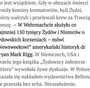 Około 150 tysięcy Żydów służyło w hitlerowskim Wehrmachcie "Żydowscy żołnierze Hitlera" dr Bryan Mark Rigg