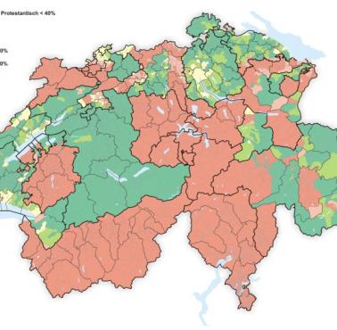 Dominujące religie w Szwajcarii