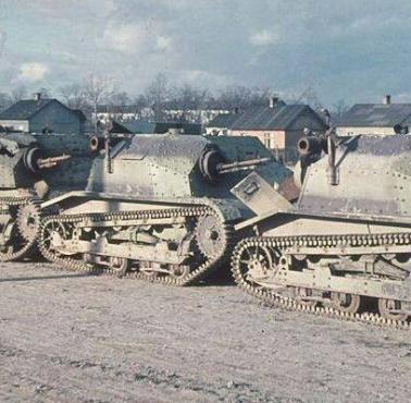 Polskie tankietki zdobyte przez Niemców w Modlinie, 1939