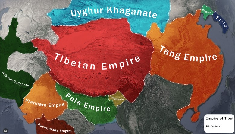 Imperia azjatyckiej w VIII wieku