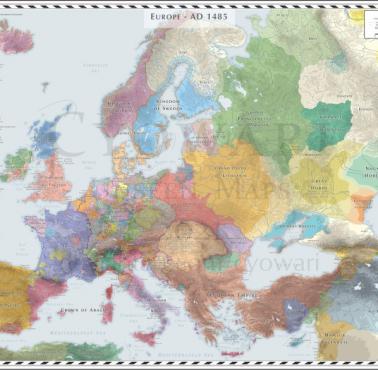 Europa w 1485 roku