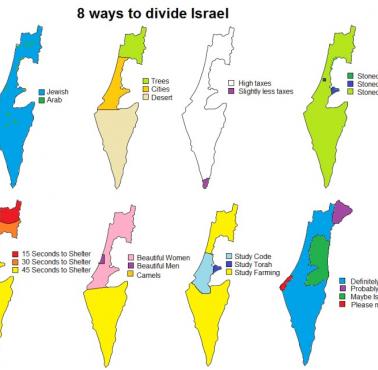 8 sposobów na podzielenie Izraela