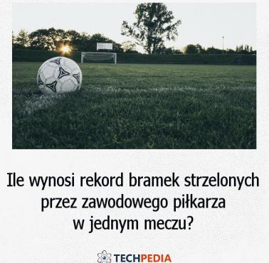 Ile wynosi rekord bramek strzelonych przez zawodowego piłkarza w jednym meczu?