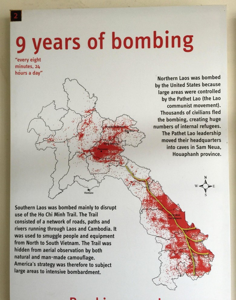Lokalizacja każdej bomby zrzuconej na Laos przez USA podczas wojny wietnamskiej
