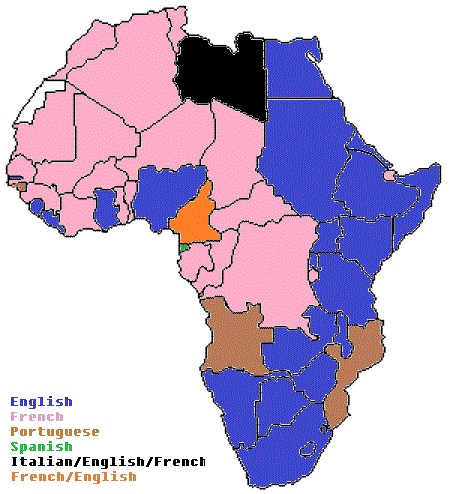 Języki europejskie w Afryce