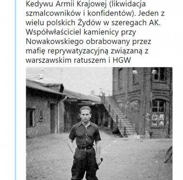 Stanisław Likiernik, polski Żyd, egzekutor Kedywu Armii Krajowej (likwidacja szmalcowników i konfidentów) ...