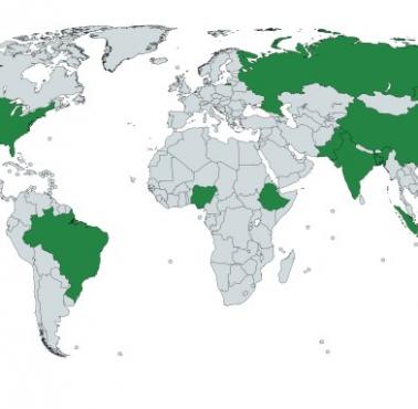 Kraje na świecie, które mają więcej niż 100 milionów obywateli