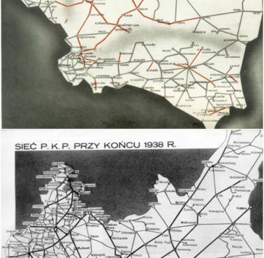 Sieć kolejowa w II RP, 1914-38