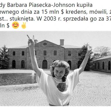 Gdy Barbara Piasecka-Johnson kupiła pewnego dnia za 15 mln $ kredens, mówili, że jest... stuknięta. W 2003 r. sprzedała go ....
