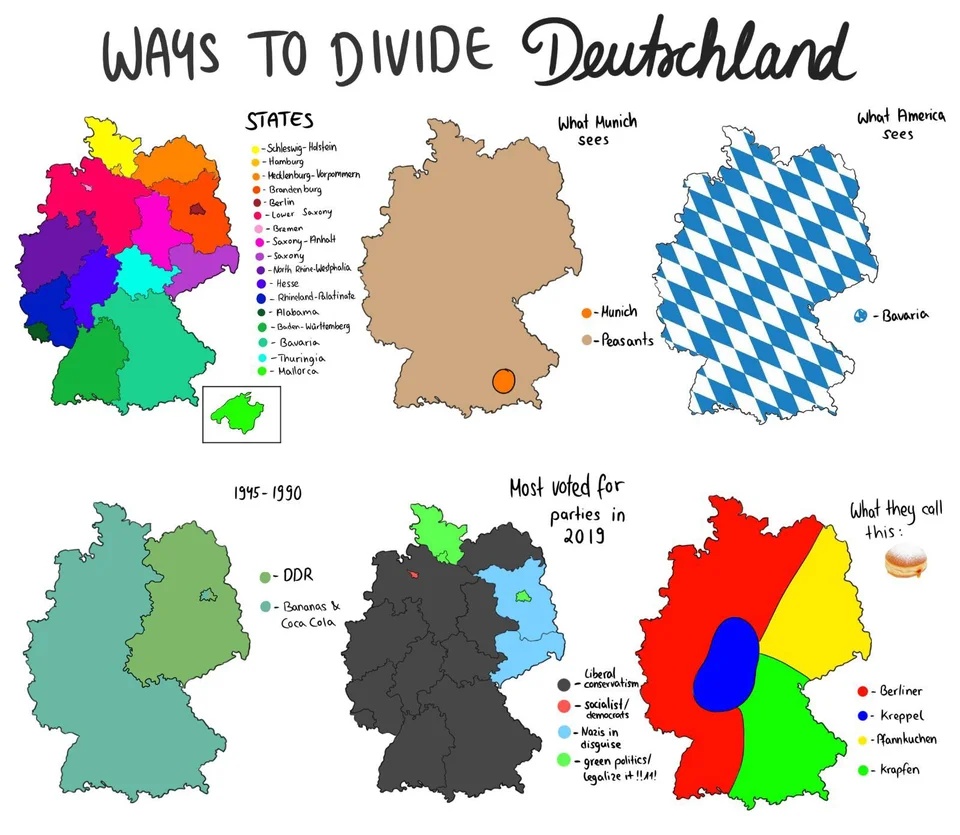 6 sposobów na podzielenie Niemiec