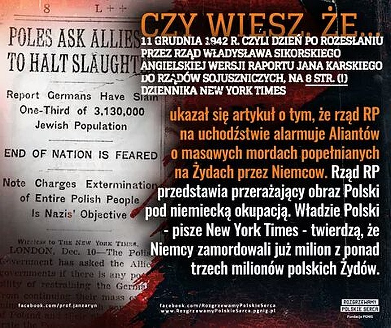 Czyżby dla największej gazety amerykańskich Żydów (New York Times) była to informacja mało istotna?